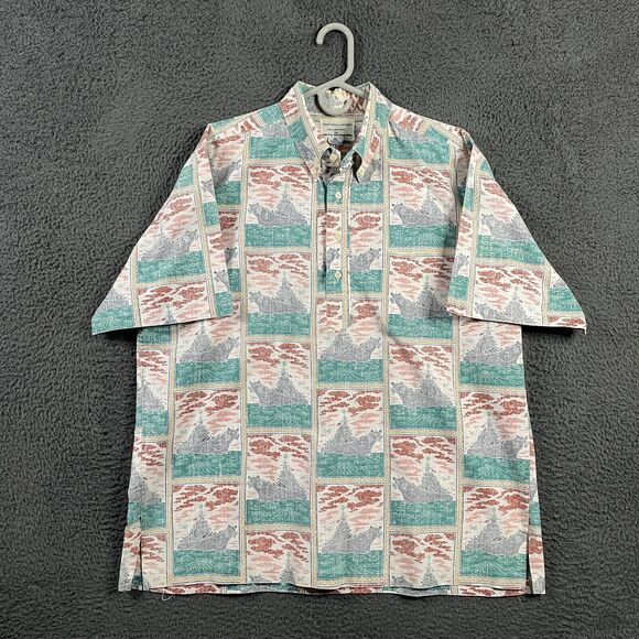 Vtg Detrich Varez X Reyn Spooner Shirt Mens XL Hawaiian Popover Button Down - Picture 1 of 9